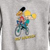 Boys' - Hey Arnold! - Arnold and Gerald on Bike Graphic Long Sleeve Fleece Sweatshirt - 2 of 4