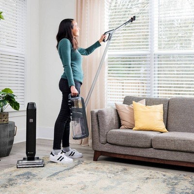 Black Cordless Upright Vacuum with HEPA Filter for Pets