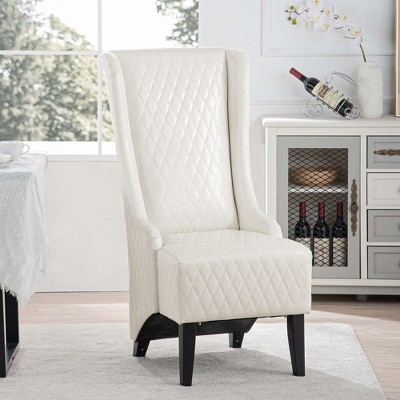 Grungis High-Back Velvet Accent Chair, Comfy Armless Chair with Soft Padded & Wooden Legs,23.03" W Accent Chair for Bedroom,Reading Room,Office