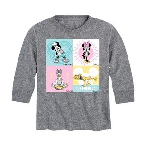 Boys' - Disney - Breathe Chill Relax Calm Long Sleeve Graphic T-Shirt - 1 of 4
