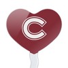 Colgate University Primary Logo Heart Love Cupcake Picks Toppers Decoration Set of 6 - 2 of 4