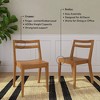 Now Furniture Dining Chairs Set of 2, Solid Wood Modern Kitchen Chair - 3 of 4