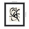 Kate and Laurel Framed Art Black Twist 1 by Alicia Bock, 23x27, Oliver Black Narrow - 2 of 4