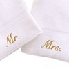 Linum Home Textiles 100% Turkish Cotton "Mr." and "Mrs." 2PC Hand Towel Set - 3 of 3