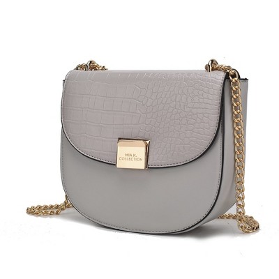 MKF Collection Brooklyn Crocodile Embossed Vegan Leather Women’s Shoulder Bag by Mia K