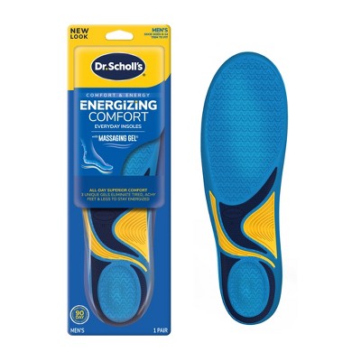 Dr. Scholl's Comfort and Energy Massaging Gel Insoles for Men, 1 Pair, Size  8-14 : : Clothing, Shoes & Accessories