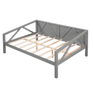NicBex Twin /Full Size Daybed, Day Bed Frame with Wood Slat Support, Sofa Bed with Bottom storage - 1 of 4