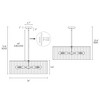 LNC Eranthosys 5-Lights 26" Traditonal Drum Chandelier, Natural and Matte Black - 3 of 4
