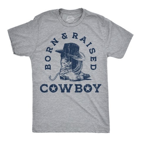 Мужские футболки Crazy Dog T-Shirts, Inc. Mens Funny T Shirts Born And Raised Cowboy Sarcastic Western Graphic Novelty Tee For Men - Crazy Dog Men's T Shirt With Sarcastic Sayings Light L