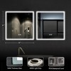 Dovelina Oversized Bathroom Vanity Mirror LED Square Anti-fog Wall Mirror with Backlit - 2 of 4