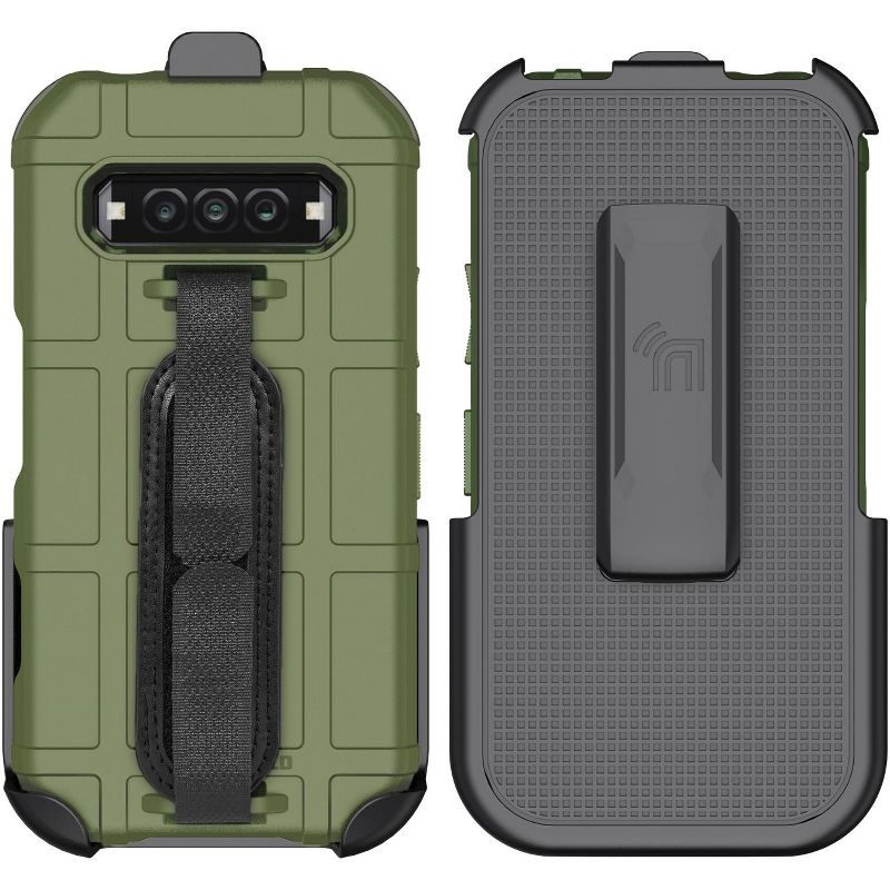 Nakedcellphone Combo for Kyocera DuraForce Pro 3 Phone - Special Ops Case and Holster Belt Clip and Hand Strap, 2 of 13