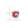 Black Bow Jewelry Sterling Silver Calgary Flames NHL Bead Charm - 3 of 4