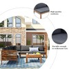 Whisen Acacia Wood Outdoor Sofa Couch Set & Patio Sectional Conversation Sofa with Coffee Table & Water-Resistant Cushions - 4 of 4
