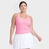 Women's Seamless Racerback Ribbed Tank Top - All In Motion™ - 3 of 4