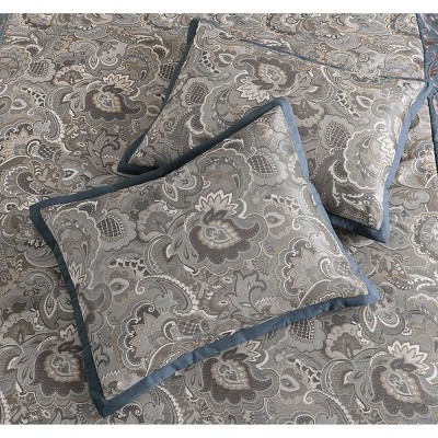 Riverbrook Home 9pc Queen Coley Comforter Bedding Set Blue: Jacquard Paisley, Polyester Fill, Machine Washable — фото 5