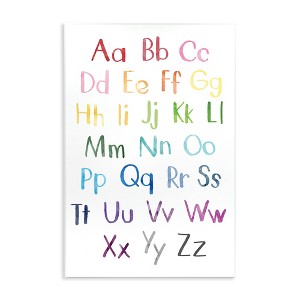 Stupell Industries Capital and Lowercase Alphabet Letters Rainbow ABC, 13" x 19" - 1 of 4