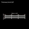 Unique Bargains Simple Style Miniature Garden Decorative Wood Picket Fences 2 Pcs - 2 of 4