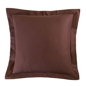 C&F Home 26" x 26" Brown Cotton Euro Sham - Machine Washable - 1 of 3
