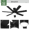 Hunter Fan 52" Brazos Energy Star Damp Rated Ceiling Fan with LED Light Kit and Handheld Remote - 3 of 4