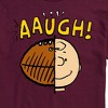 Men's - Peanuts - C Brown Half Football Head Short Sleeve Graphic T-Shirt - 2 of 4