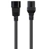 Monoprice Heavy Duty Power Cable - 1 Feet - Black, IEC 60320 C14 to IEC 60320 C15, 14AWG, 15A, SJT, 100-250V, For Powering Computers, Monitors - 2 of 4
