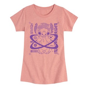 Girls' - Disney - Lilo & Stitch Fitted Short Sleeve Graphic T-Shirt - 1 of 4