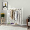 HDZNVF Garment Rack Freestanding Hanger Multi-functional Single pole Bedroom Clothing Rack Bedroom, White - 2 of 4