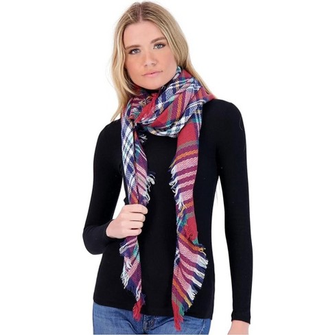 Vera Bradley Women's Soft Fringe Scarf, Winter Berry : : Clothing  & Accessories