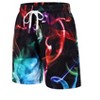 Boys Board Shorts Funny Graphic Swim Trunks Shark Pattern Bathing Suits Running Sports Swimwear Swimsuit for Beach Holiday 9-10 Years Purple - 4 of 4