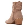 XTI Women's Suede Italian Western Booties 144461 - 3 of 4