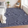 Modern Rainbow Striped Area Rug, Washable Stain-Resistant Non-Slip Throw Carpet for Living Room, Bedroom, Dining Room & Office - 2 of 4