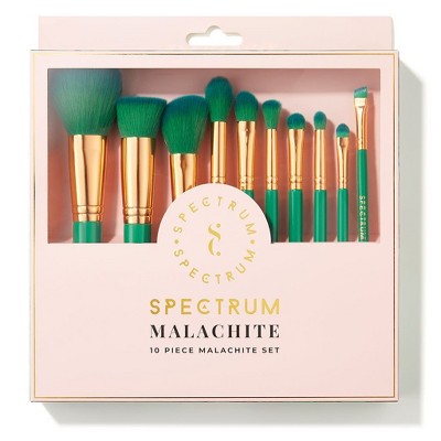 Spectrum Collections 10 Piece Malachite brush Set