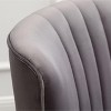 Okak Velvet Modern Accent Chair with Comfy Upholstery Deep Cushions Elegant Armchair with Solid Wood Legs for Living Room Reading Room - 3 of 4