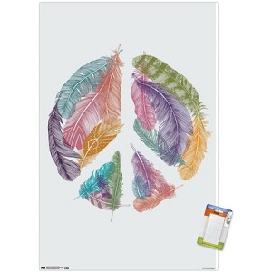 Trends International Rachel Caldwell - Feather Peace Unframed Wall Poster Prints - 1 of 4