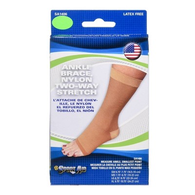 Sportaid Beige Ankle Support Medium 7-3/4 to 8-3/4 Inch Circumference Pull-On for the Foot SA1406 MED