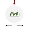 Wright State Secondary Logo Aluminum Holiday Christmas Tree Ornament - 3 of 4