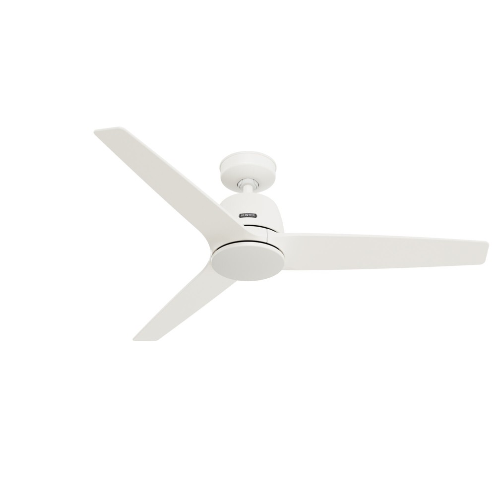 Photos - Air Conditioner 52" Malden Ceiling Fan and Handheld Remote Matte White - Hunter Fan