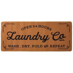 The Lakeside Collection Vintage Laundry Room Storage and Organization Decor Collection - Laundry Rug - 1 of 2