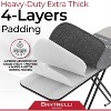Bartnelli Heavy Duty Ironing Board 48x15, Shirt Master Square Edge, Turbo & Park Zone, Denim Gray - 4 of 4