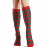 Striped Patterned Knee High Socks from the Sock Panda (Women's Sizes, Adult Medium) - Christmas Colors - 3 of 3
