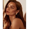 14K Gold Knot Earrings for Women - Heart Link Drop Dangle Statement Jewelry, Chunky Knotted Design - 3 of 4