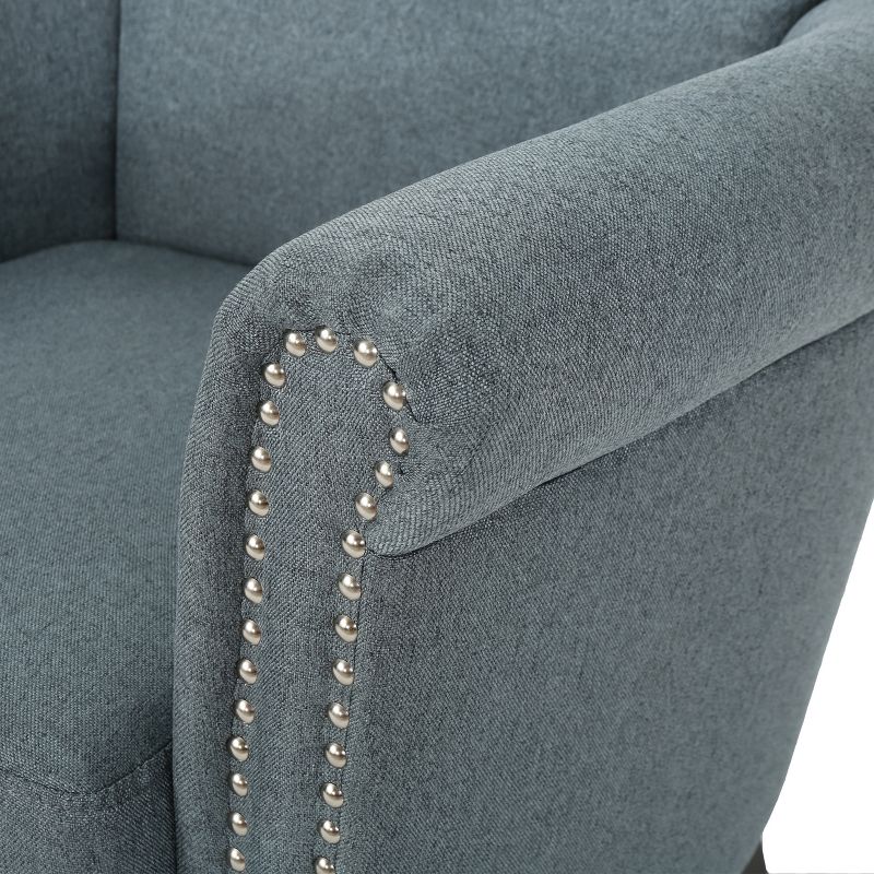 Brice Vintage Studded Club Chair - Christopher Knight Home, 4 of 9