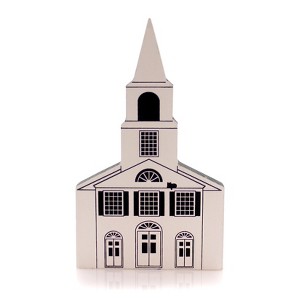 Cat's Meow Village 6.5 Inch Chepachet Union Church Series Iv 4 Retired Village Buildings - 1 of 2