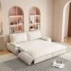 Whisen 3-in-1 Velvet Queen Sleeper Sofa Bed & Chaise Lounge & Loveseat Sofa, 2 Seats - 3 of 4