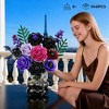 546PCS Purple Roses Flowers Bouquet Building Set Mother's Day Birthday Gifts for Adults - 2 of 4