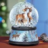 Collections Etc Hand-Painted Winter Deer Musical Snow Globe 4 X 4 X 5.75 - image 2 of 2