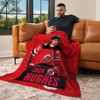 NHL New Jersey Devils Jack Hughes Player Silk Touch Throw Blanket 50x60 Inches - 2 of 4