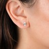 SHINE by Sterling Forever Sterling Silver Oval Cut Prong Set Stud Earrings - 2 of 4