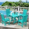 WestinTrends 5 Piece Outdoor Patio Dining Set Outdoor Square Table and Chair Set - 2 of 4