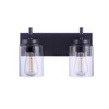 Craftmade Lighting Reeves 2 - Light Vanity in  Flat Black - 4 of 4